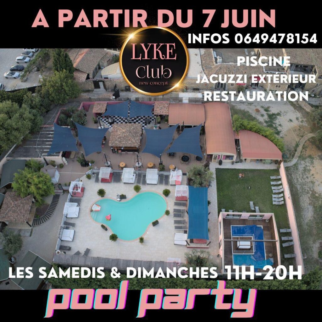 affiche annonçant ouverture des pool party le 7 juin 2023