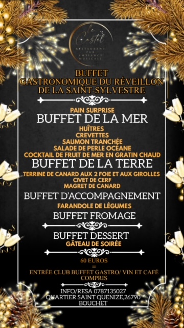 menu Saint Sylvestre